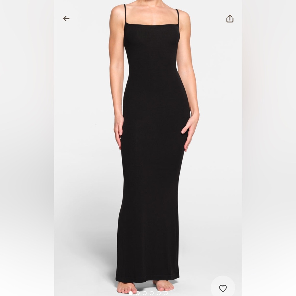 skims long slip dress